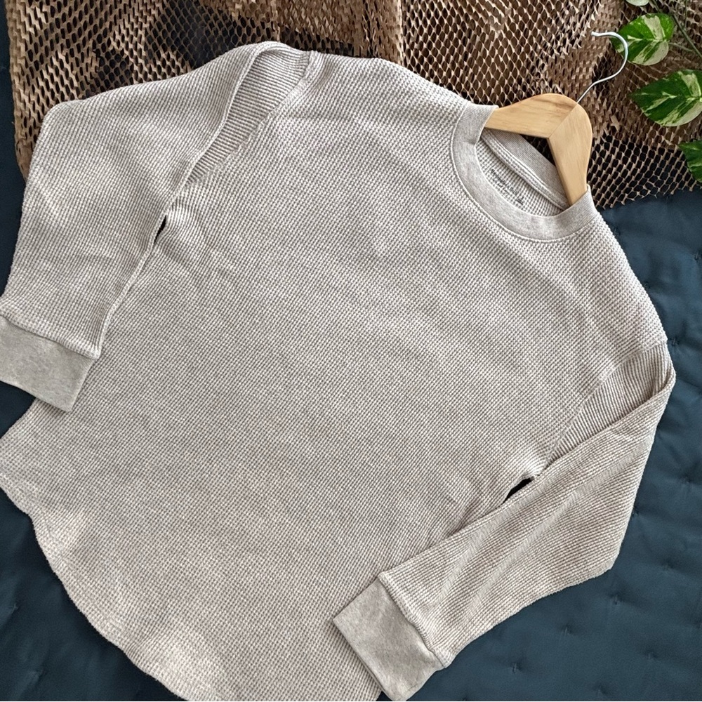 Abercrombie | Women’s Soft AF Cozy Crewneck Thermal - Light Beige S